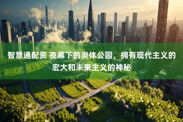 智慧通配资 夜幕下的奥体公园，拥有现代主义的宏大和未来主义的神秘